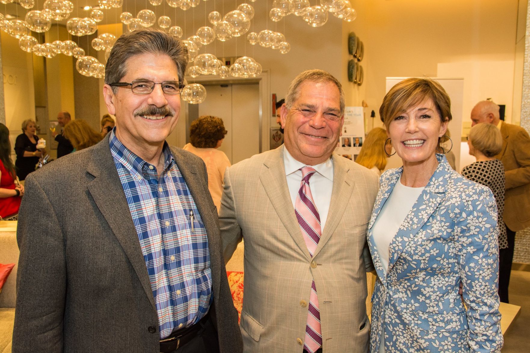 Kent Martin, William Greenblatt, President of St. Louis Press Club, Emily Burch